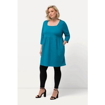 Longshirt, A-Linie, Carree-Ausschnitt, 3/4-Arm