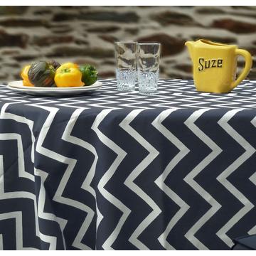 Nappe enduite ronde ou ovale Chevrons