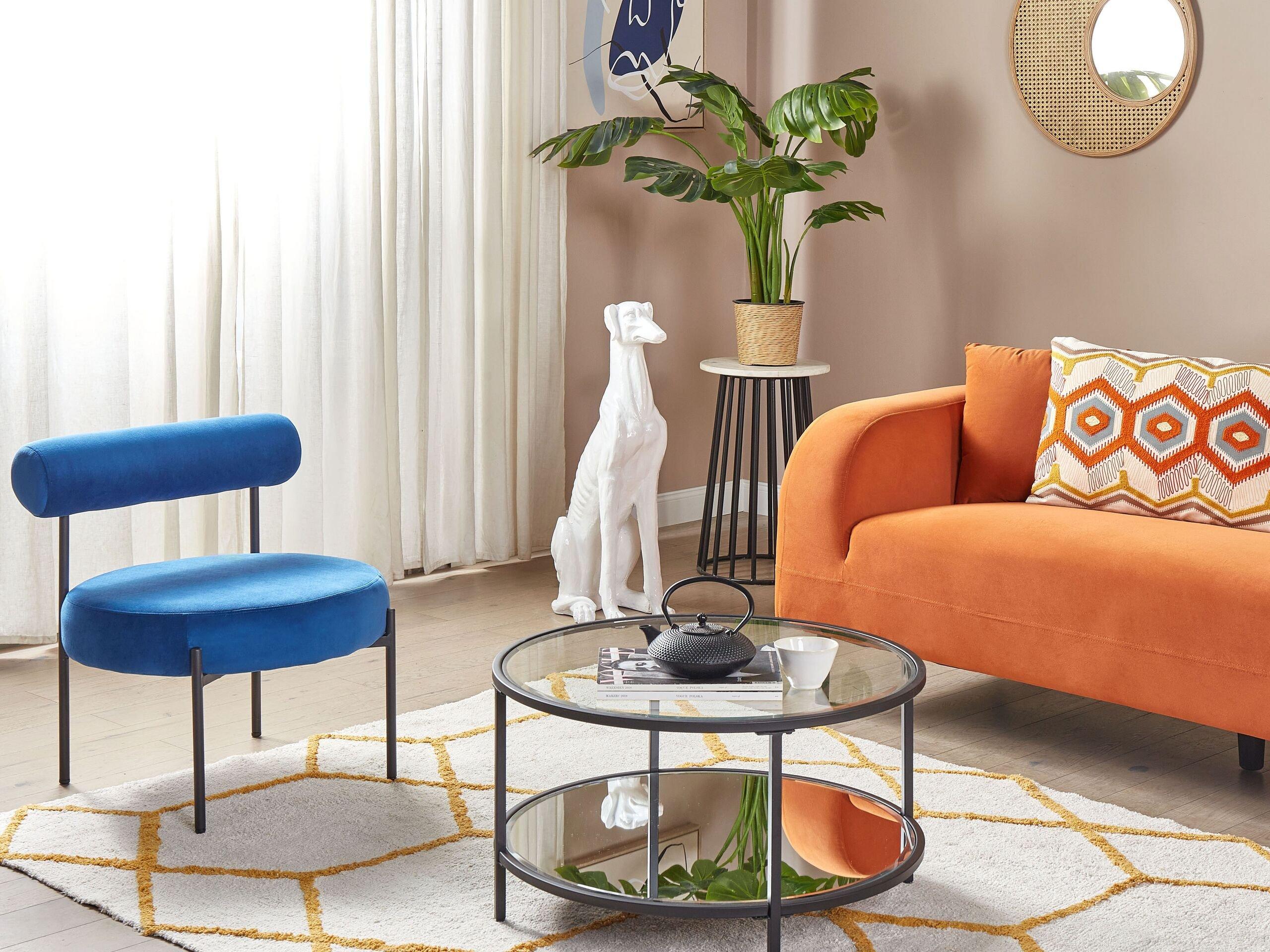 Beliani Tavolino en Marmo Moderno TAREE  