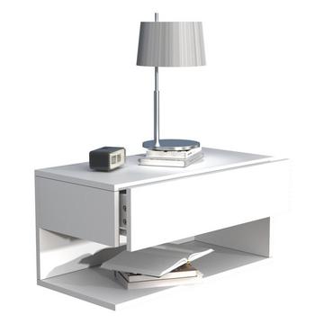 Nachtschrank | Wandschublade | Wandboard | Nachttisch |Maße ca. H. 30 x B. 60 x T. 32 cm - Usal XL 60 cm