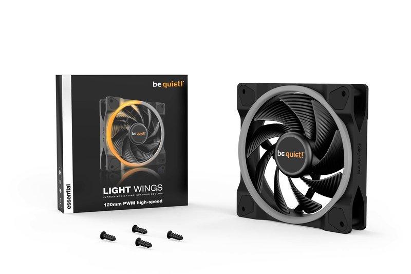 BE QUIET!  ! Light Wings | 120mm PWM high-speed Boitier PC Ventilateur 12 cm Noir 1 pièce(s) 