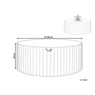 Beliani Couchtisch aus Leichtbeton (MgO) Modern POZZA  