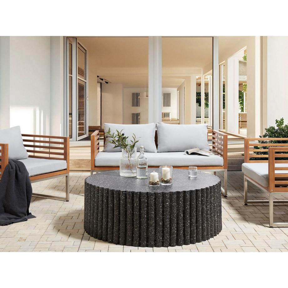 Beliani Couchtisch aus Leichtbeton (MgO) Modern POZZA II  