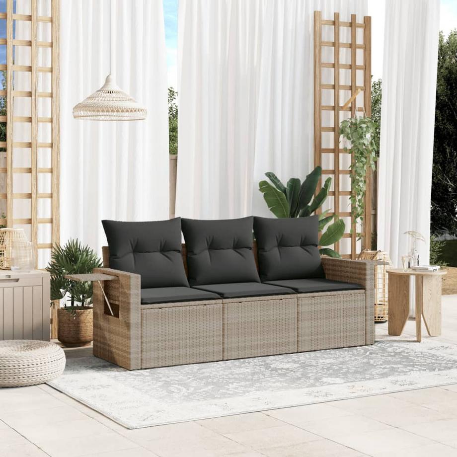 VidaXL set divano da giardino Polirattan  