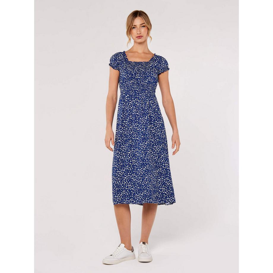 Robe mi-longue à pois « Milkmaid »