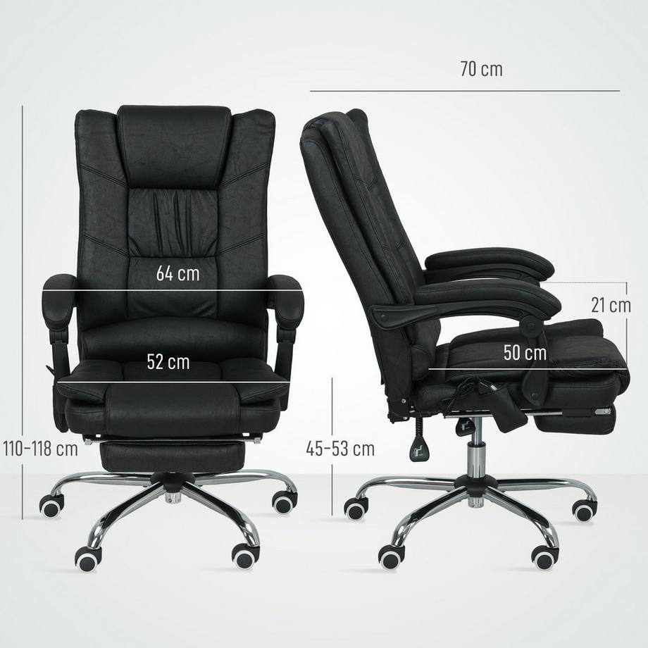 Vinsetto  fauteuil de bureau massant 
