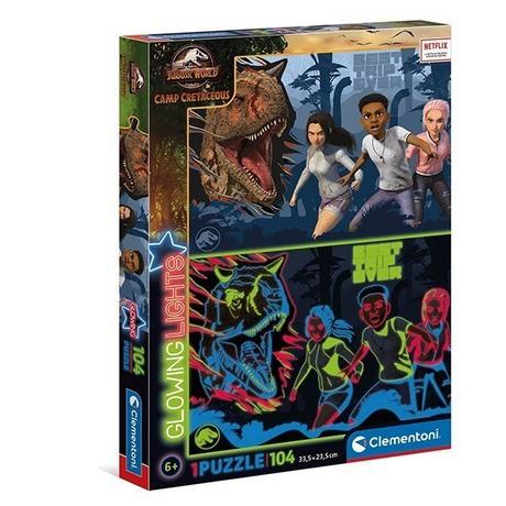 Clementoni  Puzzle Glowing Camp Cretaceous (104Teile) 