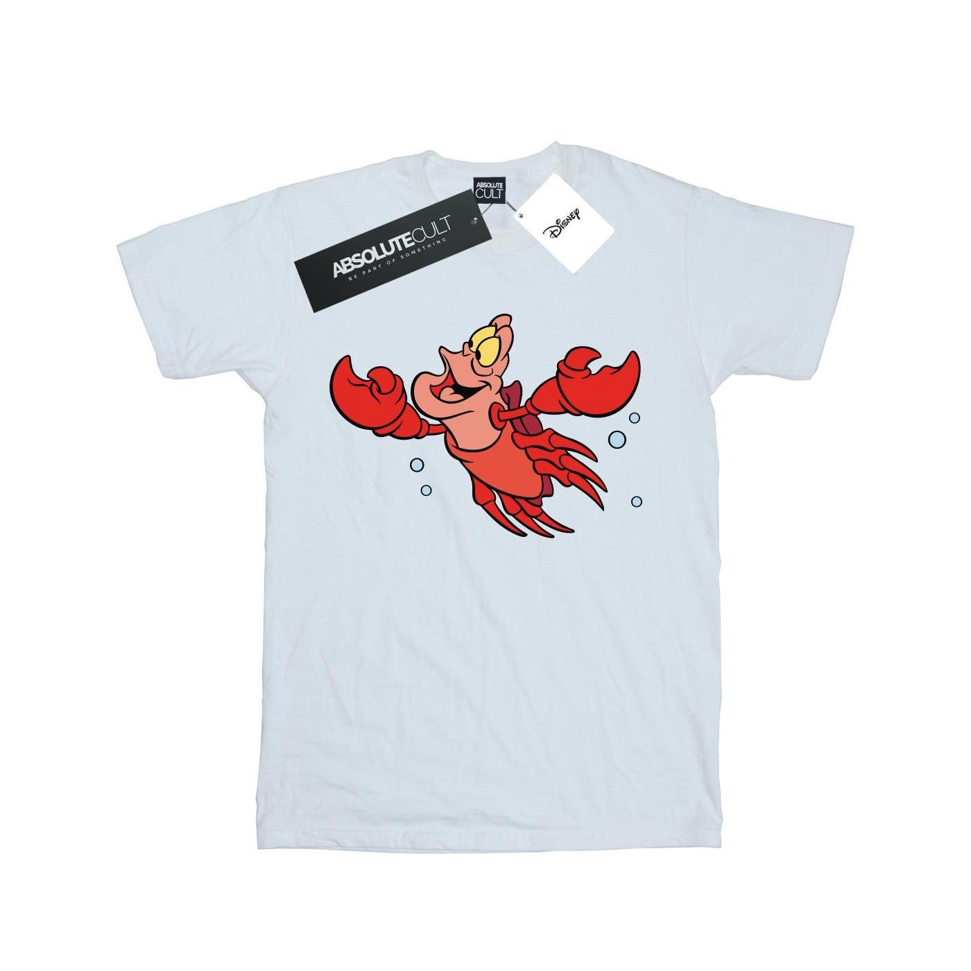 Image of The Little Mermaid Sebastian Bubbles Tshirt Damen Weiss M