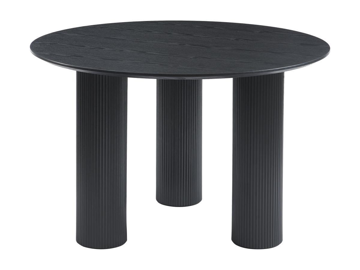 Vente-unique Tavolo da pranzo tondo 4 coperti in MDF Nero  - BURSANA  