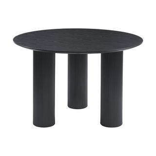 Vente-unique Tavolo da pranzo tondo 4 coperti in MDF Nero  - BURSANA  