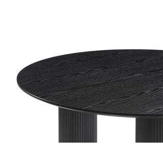 Vente-unique Tavolo da pranzo tondo 4 coperti in MDF Nero  - BURSANA  