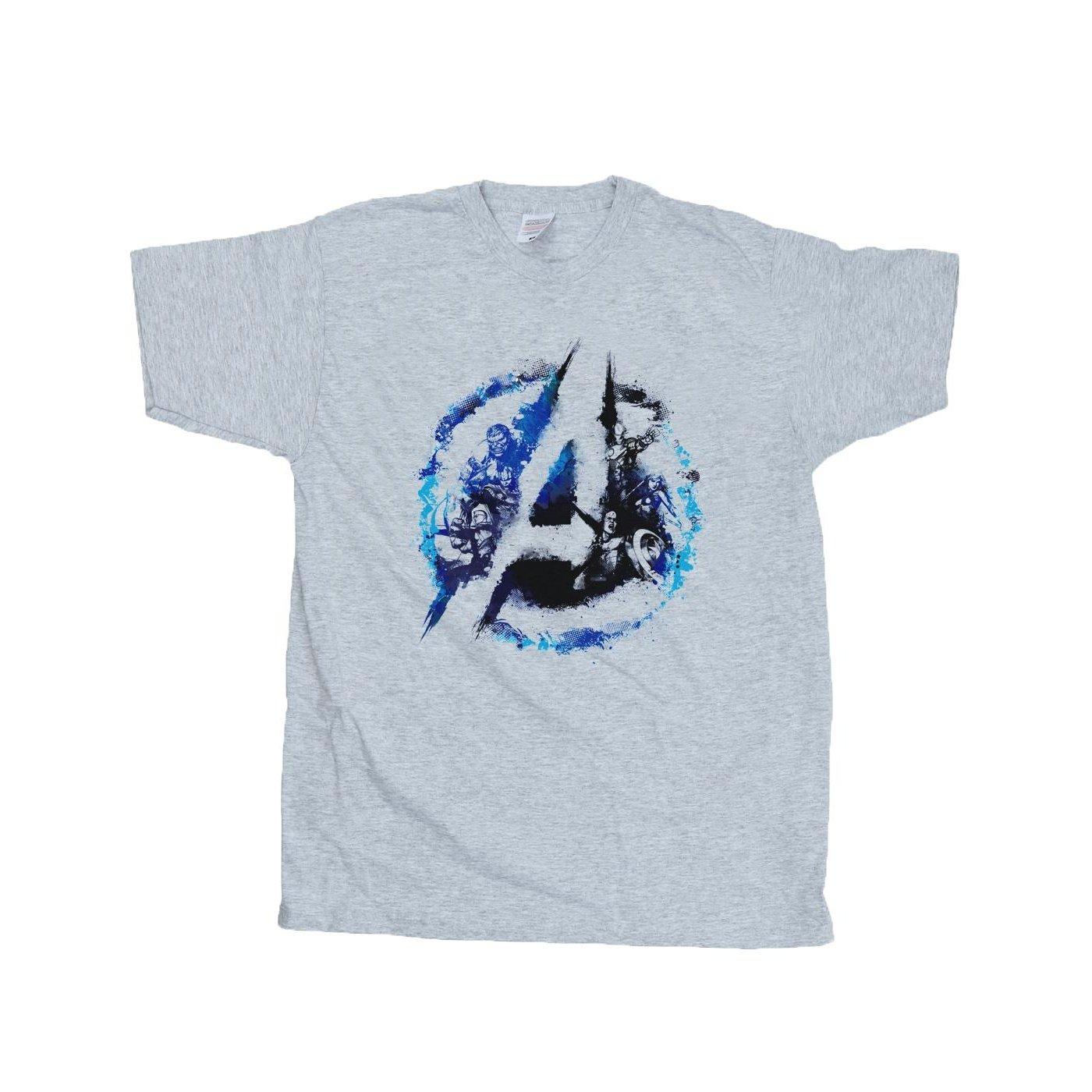 Image of Avengers Flared Logo Tshirt Jungen Grau 128