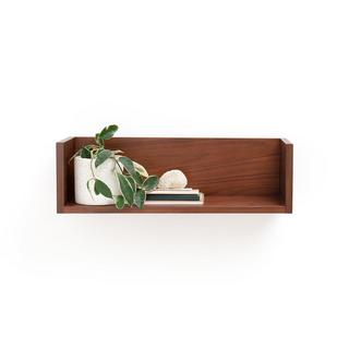 La Redoute Intérieurs Wandregal mit Walnussfurnier  