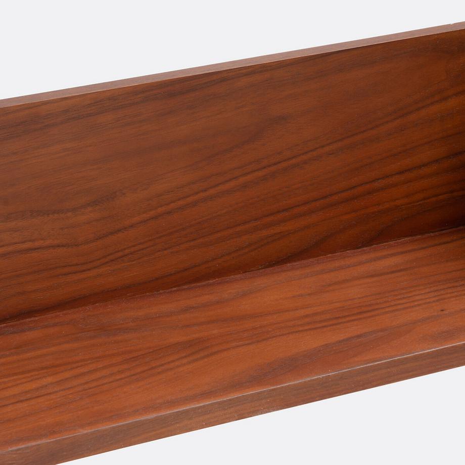 La Redoute Intérieurs Wandregal mit Walnussfurnier  