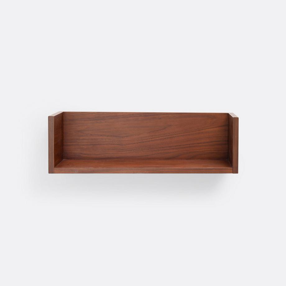 La Redoute Intérieurs Wandregal mit Walnussfurnier  