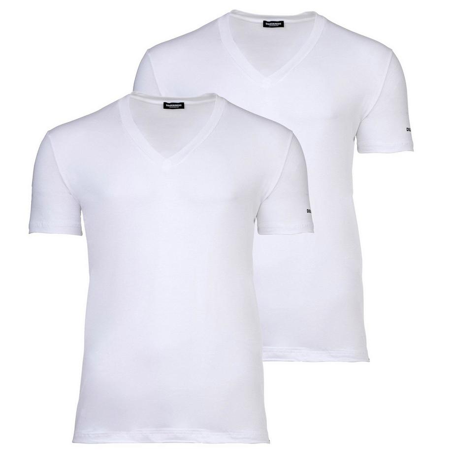T-shirt  Paquet de 2 Confortable à porter-TWIN PACK V-NECK T-SHIRT
