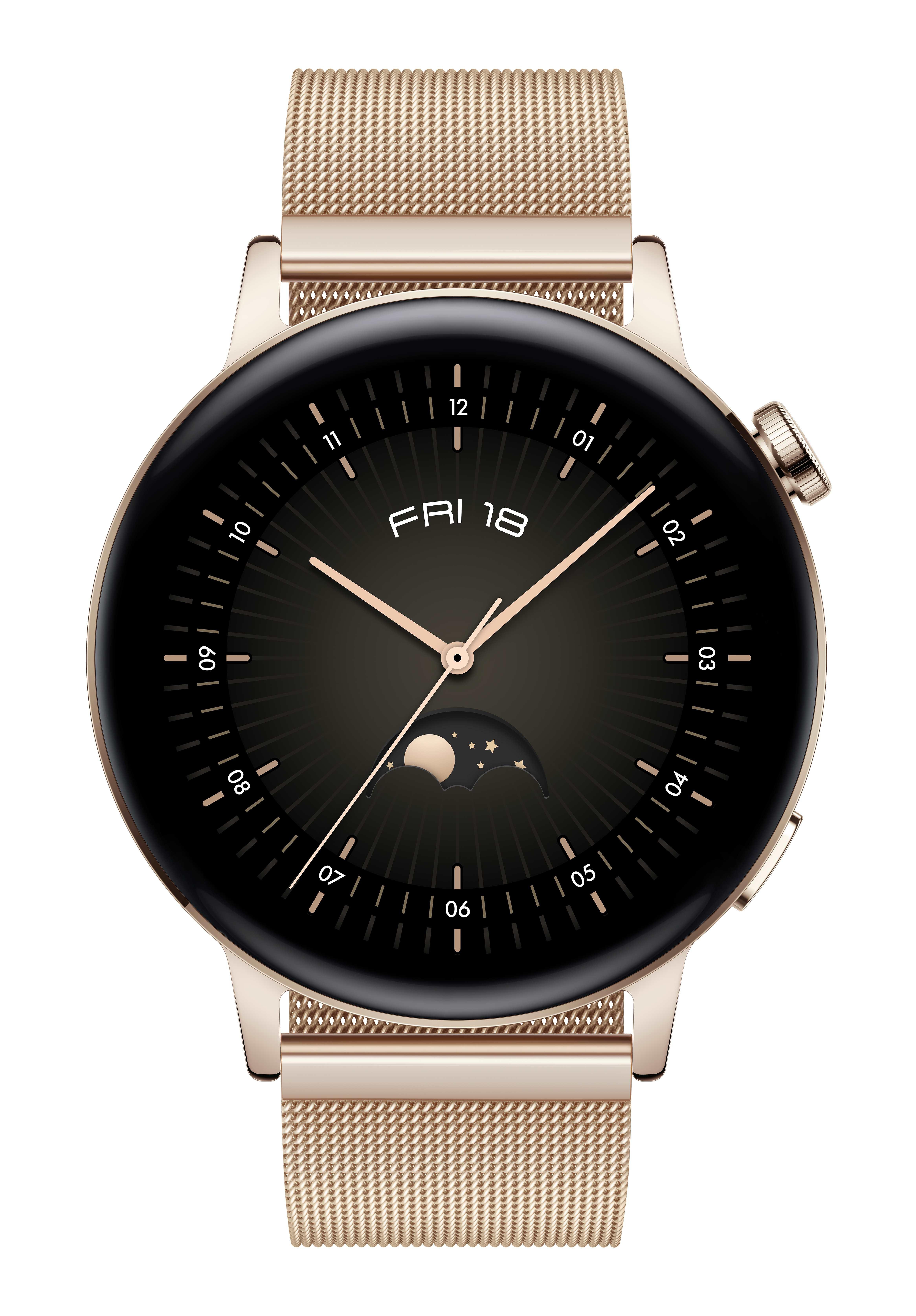 Image of Watch Gt 3 3,35 Cm (1.32 Zoll) Amoled 42 Mm Gold Gps Unisex 42mm