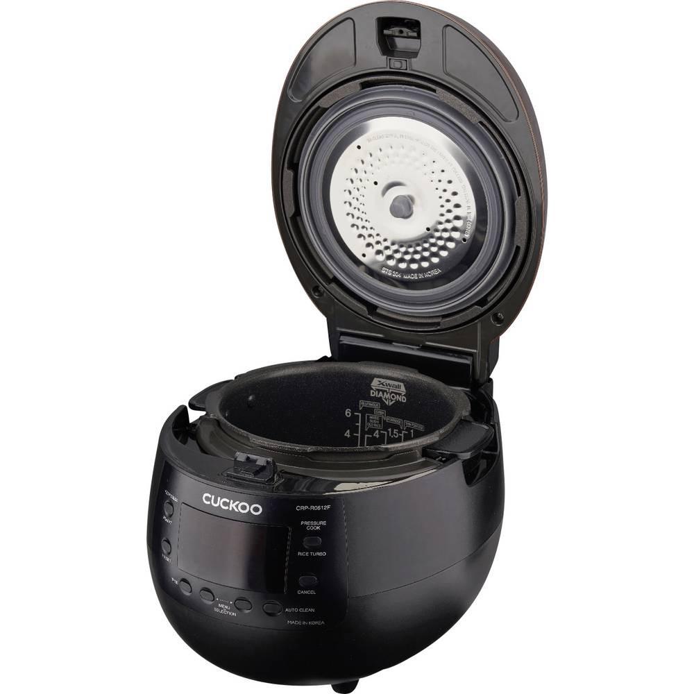 Cuckoo Reiskocher Schwarz, Rost-Braun mit Dampfgarfunktion  