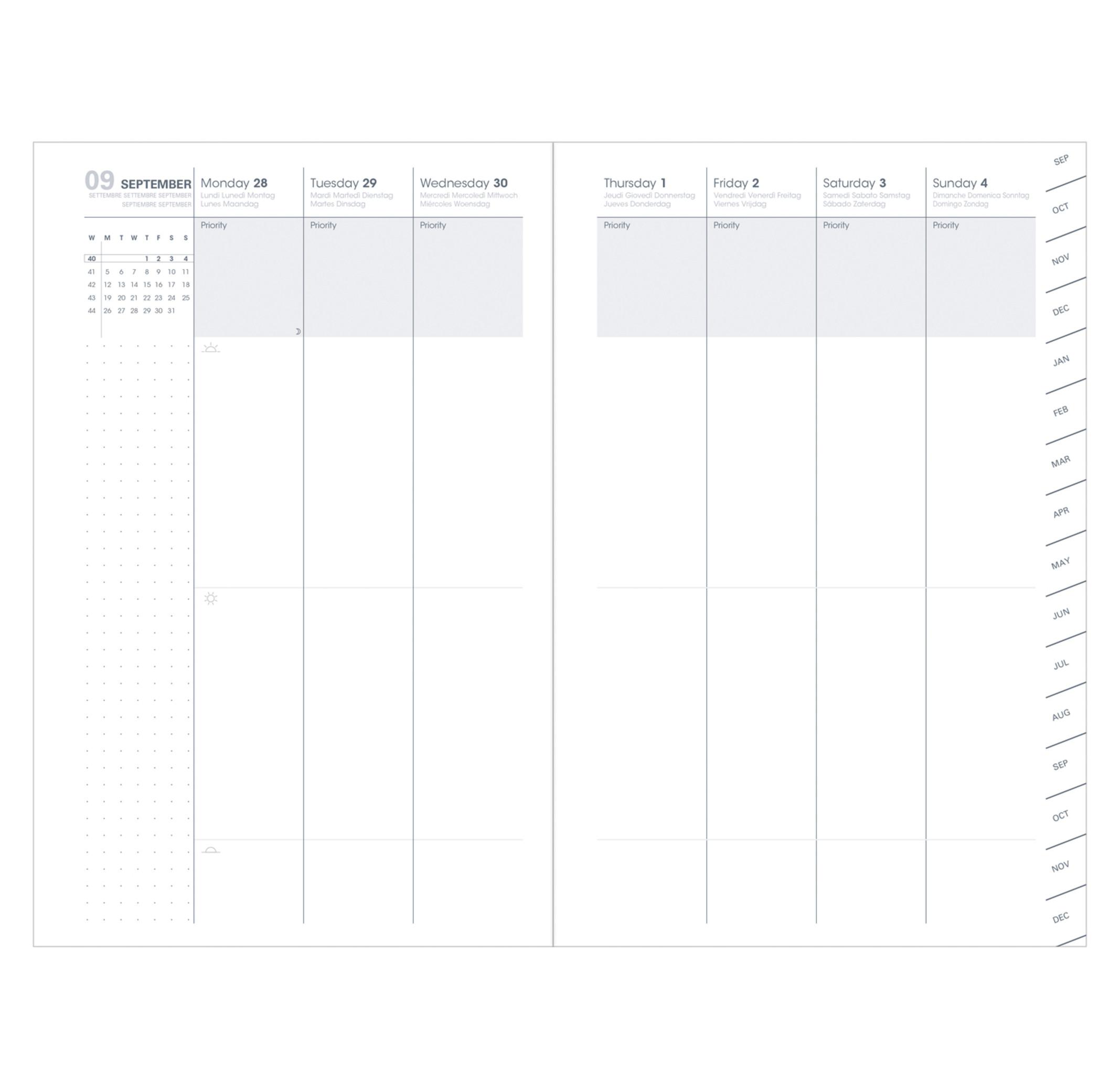 QUO-VADIS Quo Vadis - Agenda 16 mesi - 2024-2025 - Plan Week - Settimana Note - Multilingua - Jungle spirit - Multicolore - 16 mesi da settembre a dicembre - 16x24 cm  