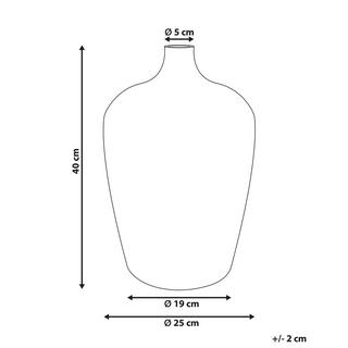 Beliani Vase à fleurs en Verre Traditionnel KACHORI  