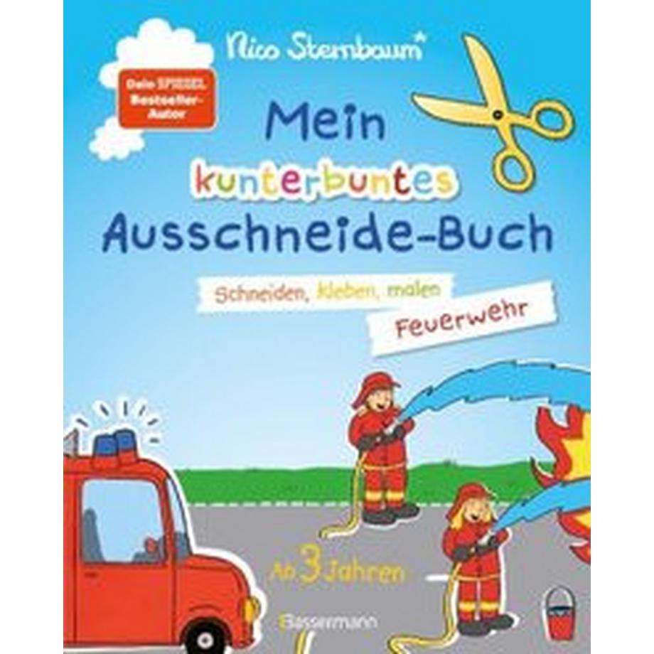Bassermann  Mein kunterbuntes Ausschneidebuch - Feuerwehr. Schneiden, kleben, malen ab 3 Jahren 