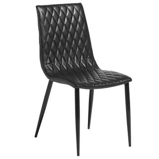 Beliani Chaise de salle à manger en Cuir PU Glamour MONTANA  