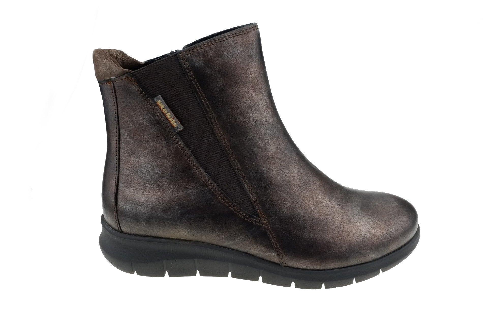 Image of Idilia - Leder Stiefelette Unisex Braun 37