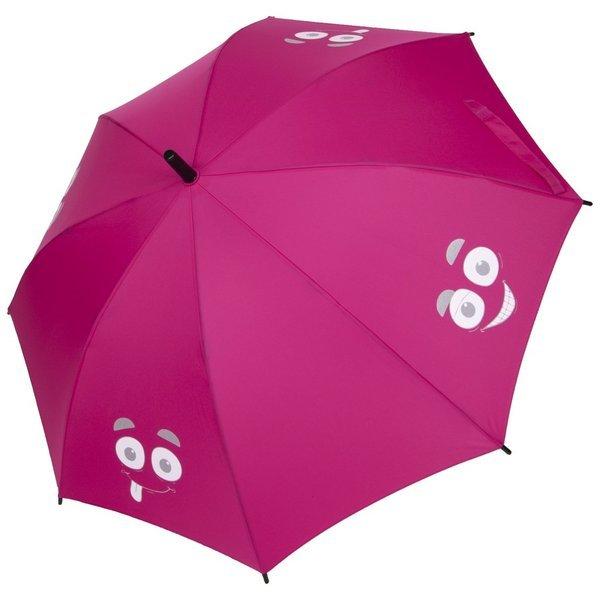 Image of Strotz Mia Matic Reflect Smiley Regenschirm fuxia ecorepel - ONE SIZE