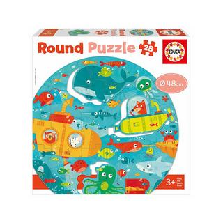 Educa  Puzzle Unterwasser Rund (28Teile) 