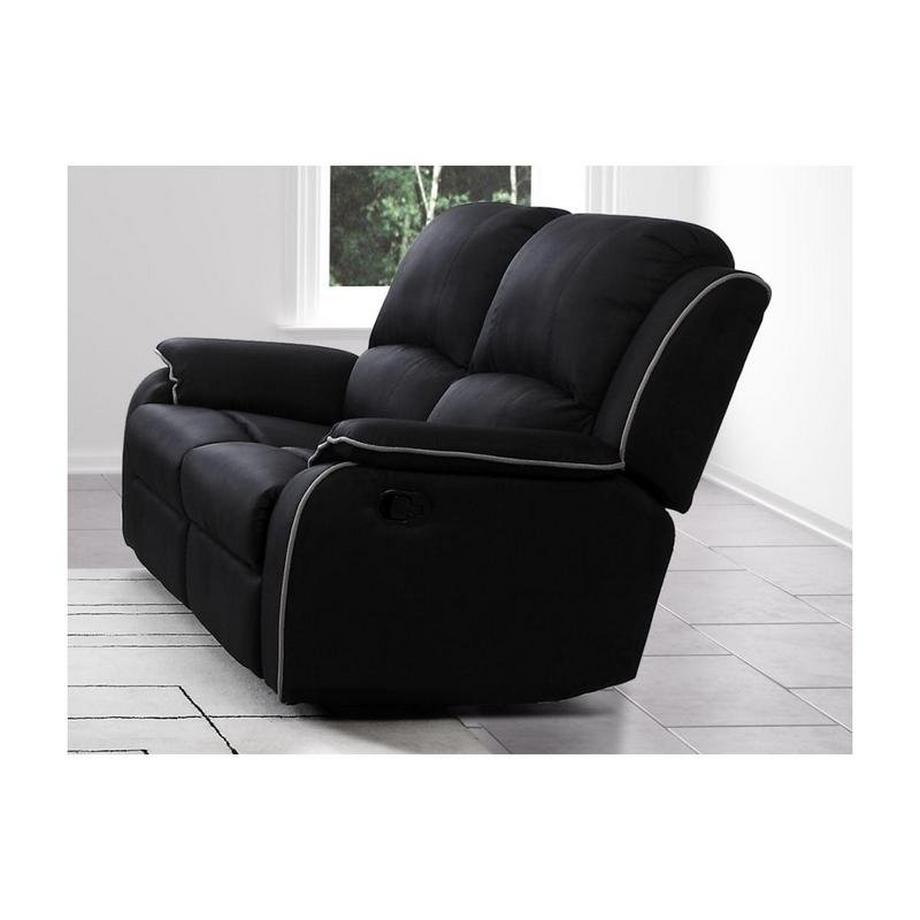 Vente-unique Couchgarnitur Relax Microfaser 3+2+1 HERNANI  