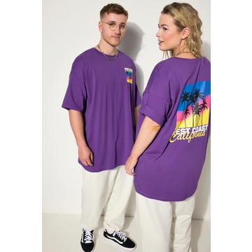 T-shirt unisex con stampa California sul retro e scollo rotondo