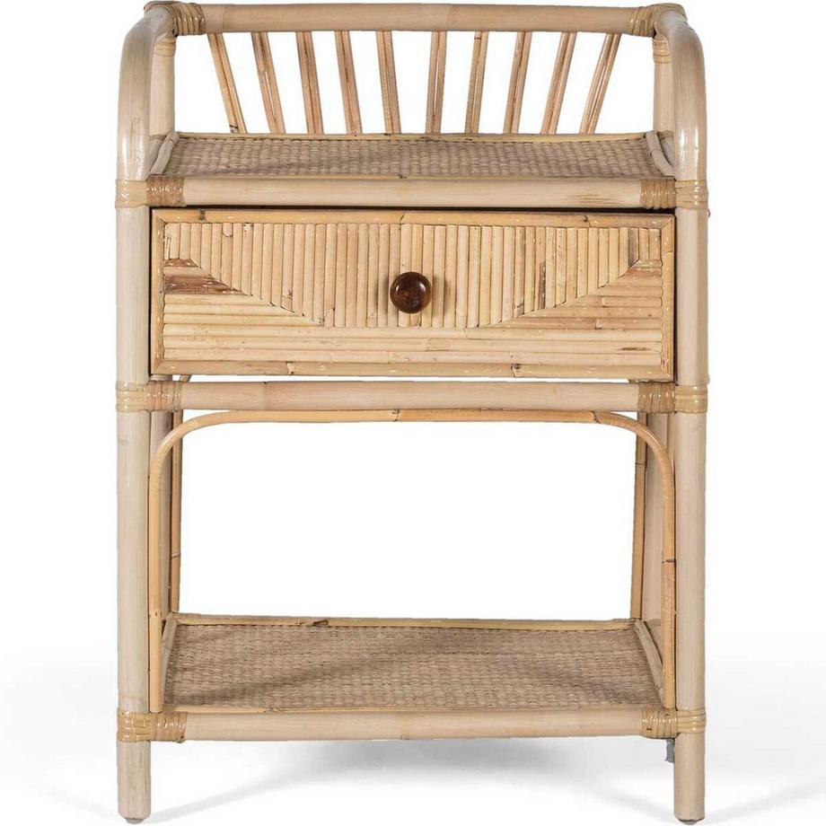 mutoni Comodino Sita in rattan naturale 50x65  