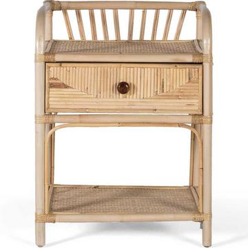 Comodino Sita in rattan naturale 50x65