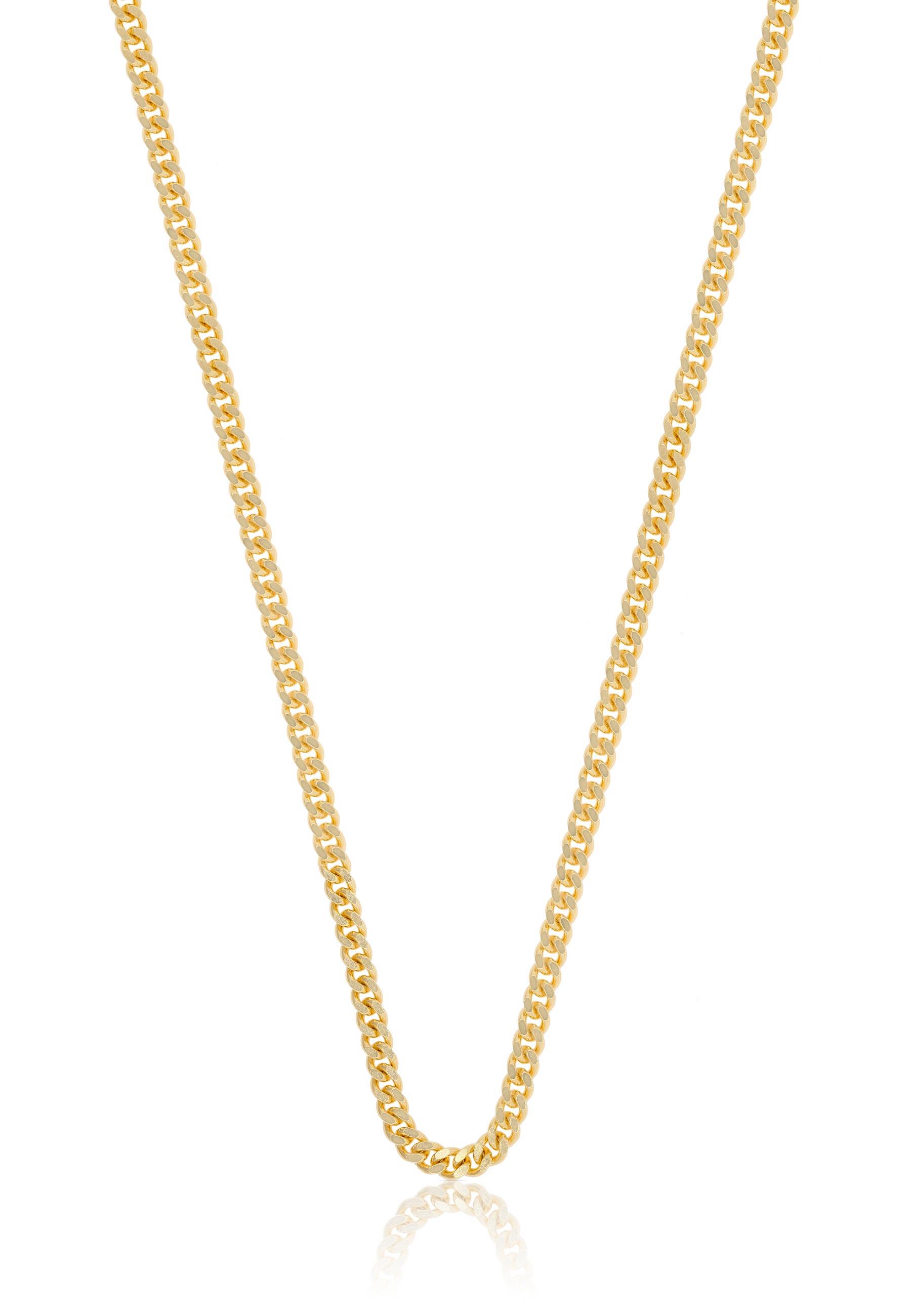 MUAU Schmuck  Collier Panzer Gelbgold 750, 2.4mm, 45cm 