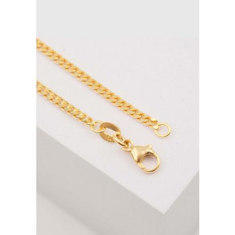 MUAU Schmuck  Collier Panzer Gelbgold 750, 2.4mm, 45cm 