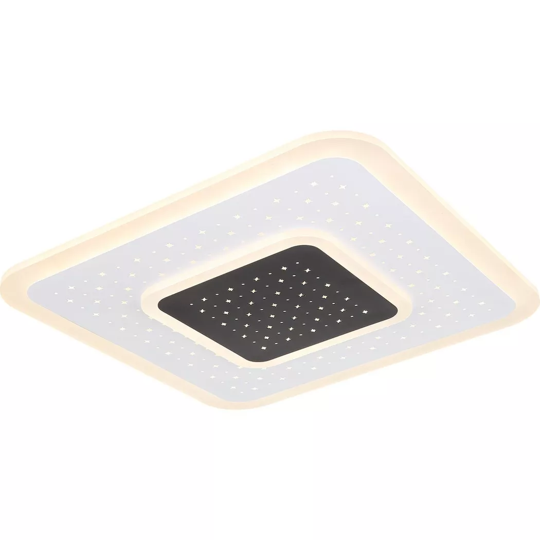 mutoni – Deckenleuchte Gisell Metall weiss LED 46×46, One Size, Weiss