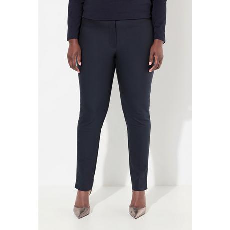 Ulla Popken  Pantalon modèle Sienna, tissu bengaline hautement extensible, taille élastique 