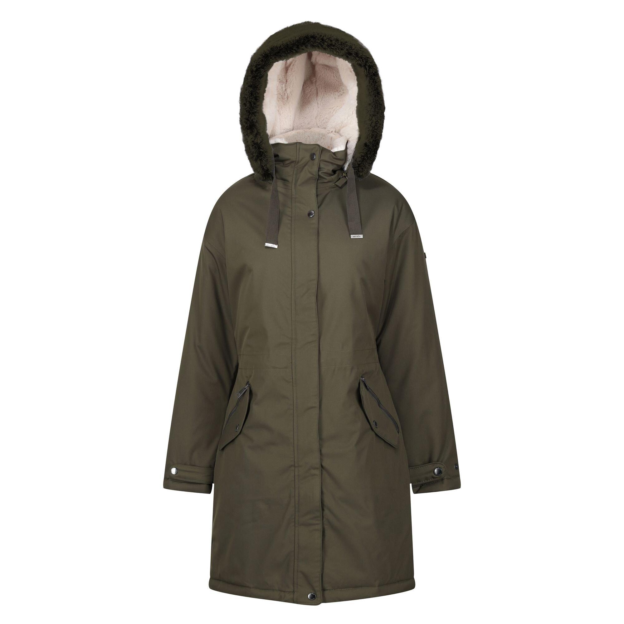 Image of Samaria Jacke, Wasserfest Damen Khaki 44