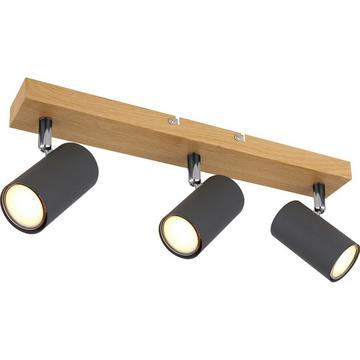 Spot Robby métal graphite foncé 3xGU10