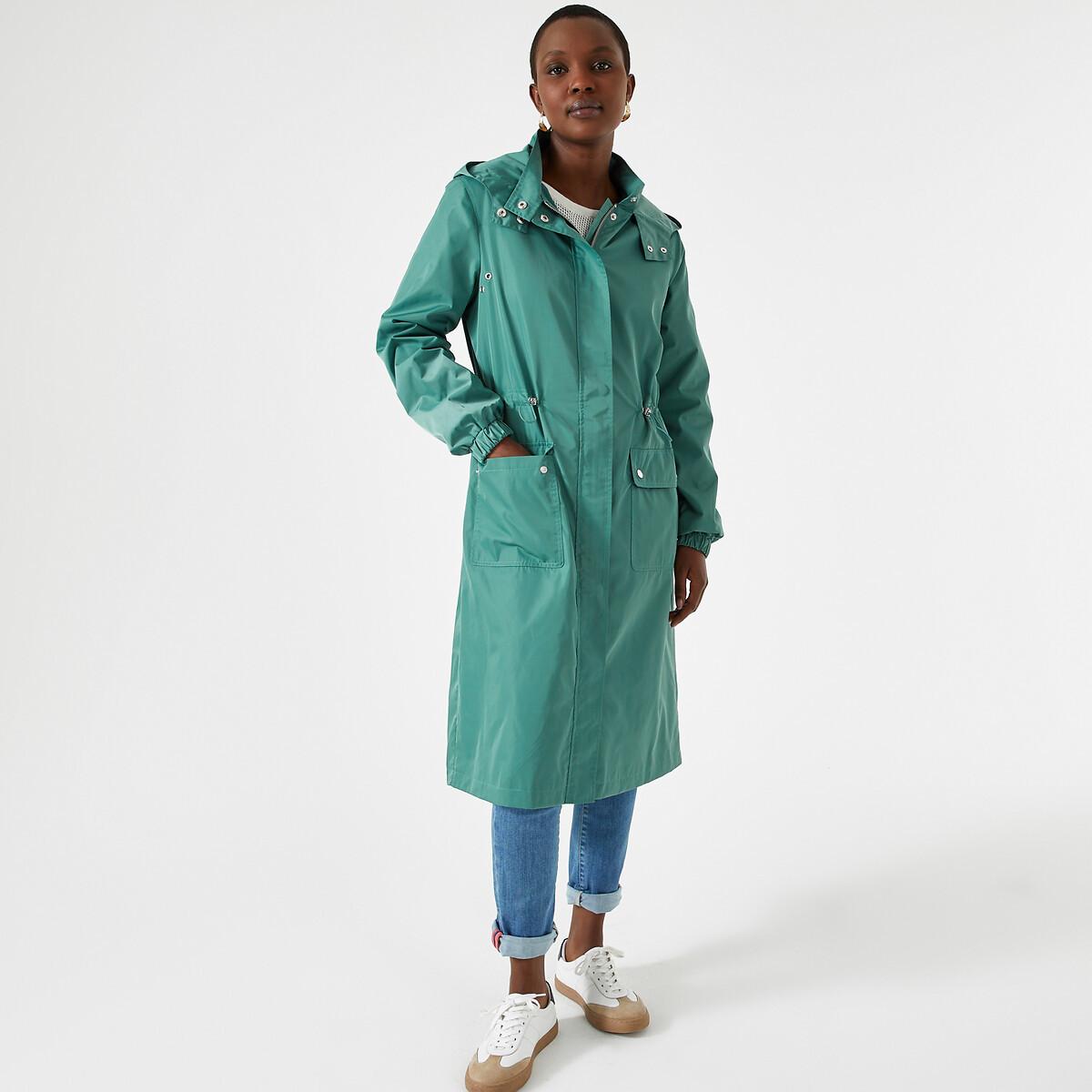 Image of Halblanger Parka Für Die Übergangszeit Damen Grün 50