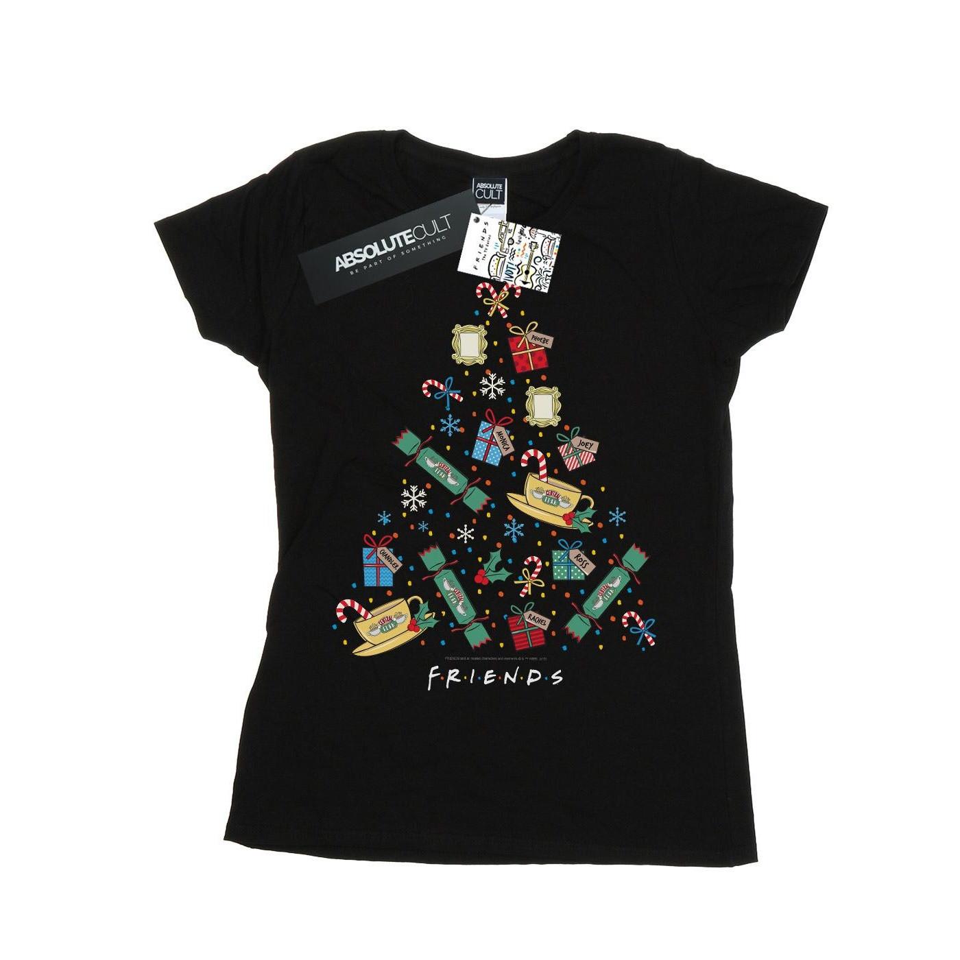 Image of Christmas Tree Tshirt Damen Schwarz XXL