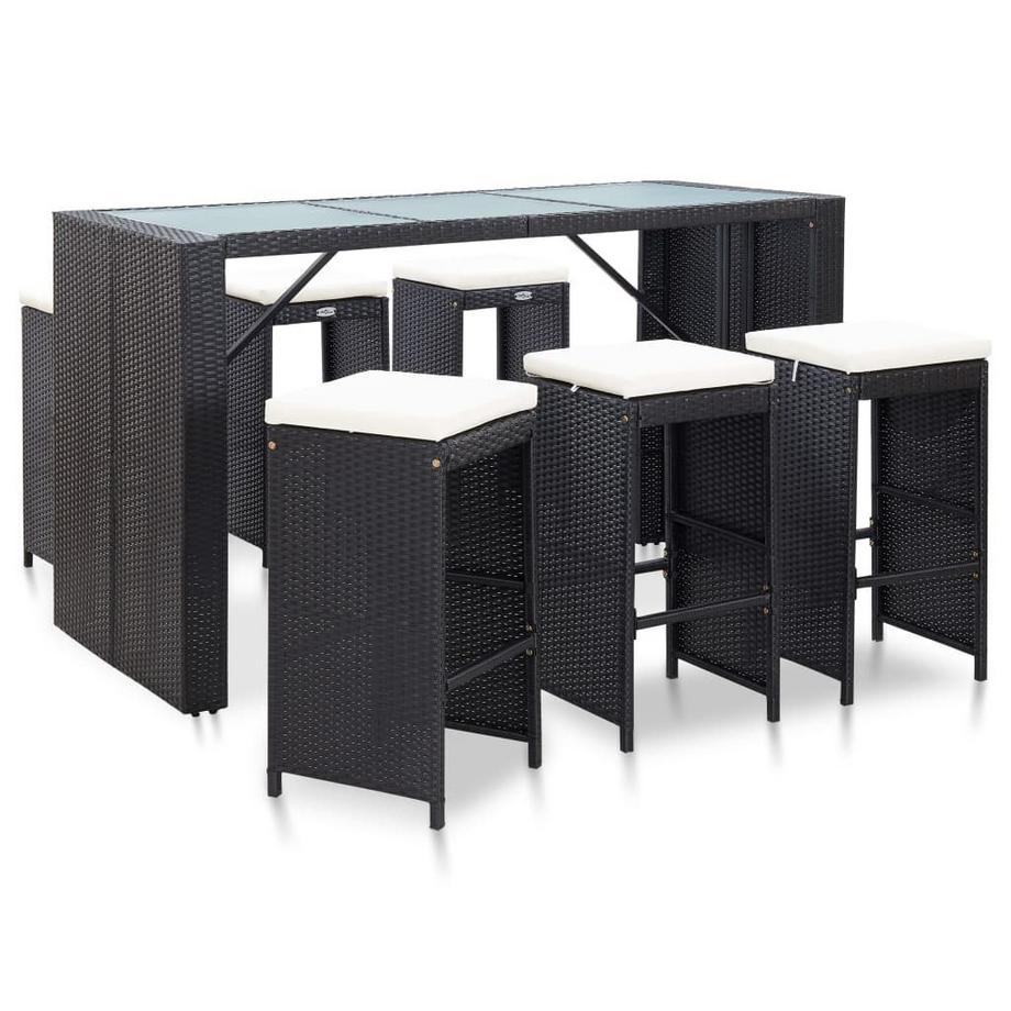 VidaXL Gartenbar-set poly-rattan  