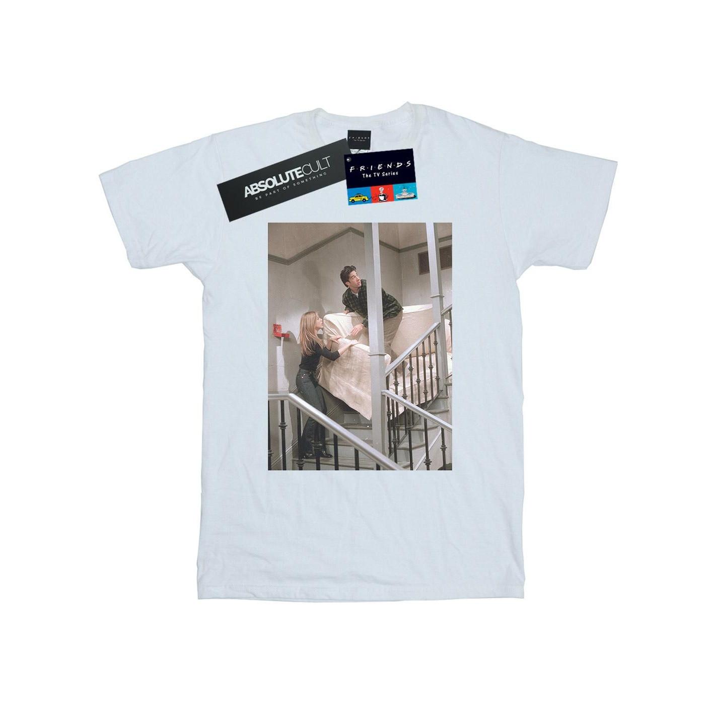 Image of Sofa Stairs Photo Tshirt Damen Weiss 3XL