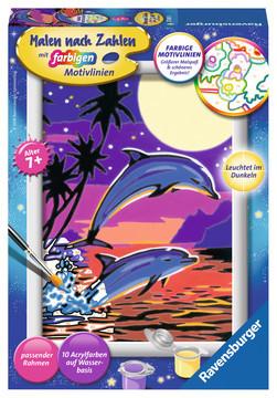 Image of Malen nach Zahlen 27845 - Delfine – Kinder ab 7 Jahren