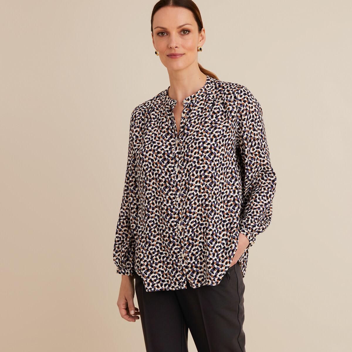 La Redoute Collections  Langärmelige Bluse mit grafischem Printmuster 