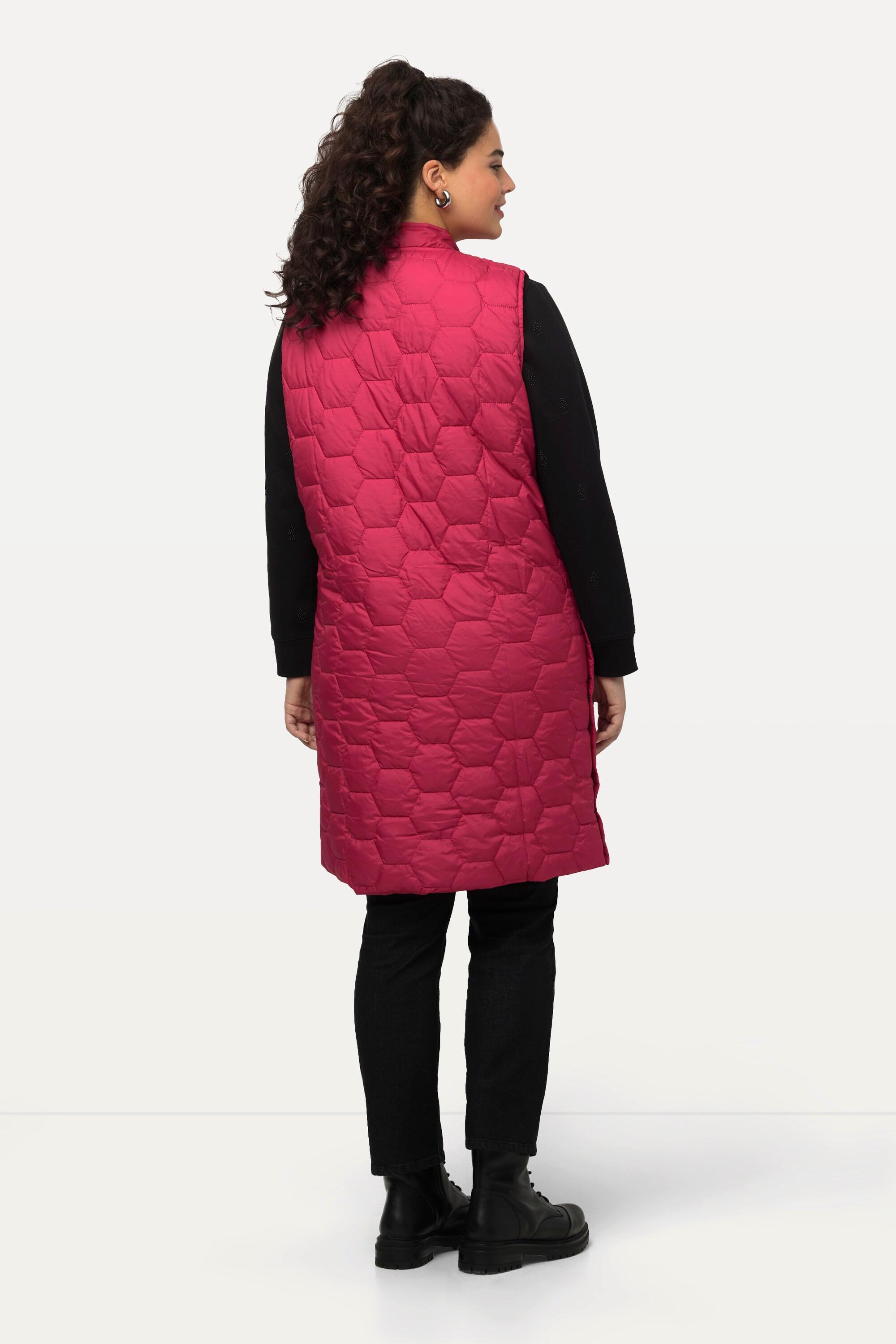 Ulla Popken HYPRAR Gilet Trapuntato Bottoni Automatici Laterali  