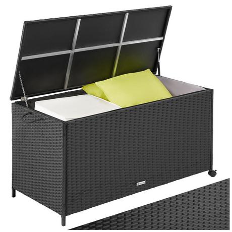 Tectake Auflagenbox mit Aluminiumgestell und Rollen  