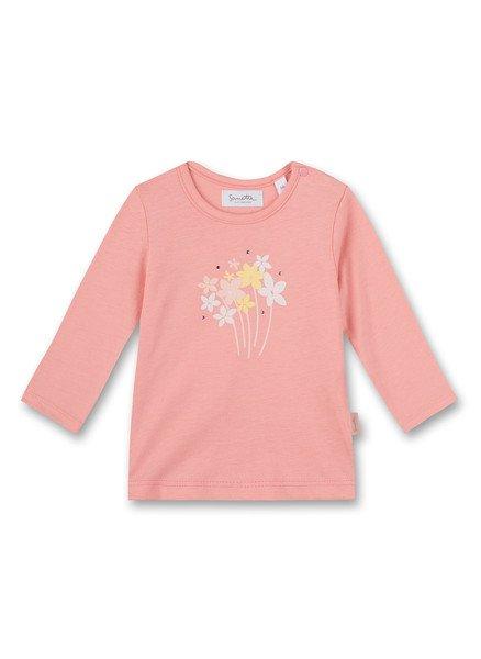 Image of Baby Mädchen-shirt Langarm Blume Rosa Unisex Rosa 86