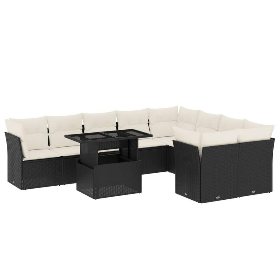 Ensemble de canapés de jardin rotin synthétique
