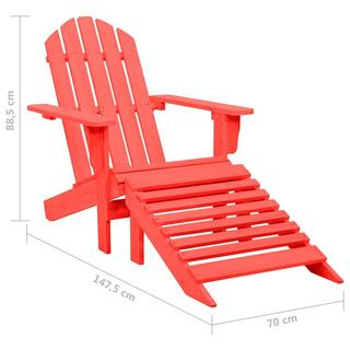 VidaXL Chaise de jardin bois  